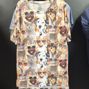 Secret Treasures Multicolor Animal Print Top